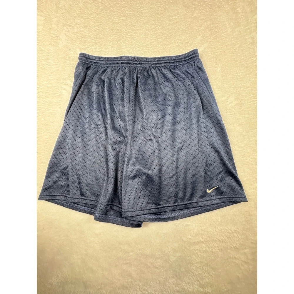 Nike Men Y2K Blue Mesh Athletic Shorts Basketball Training‎ Gym Activewear XL